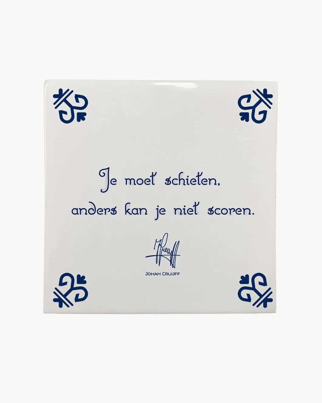 Heren Cruyff Je Moet Schieten, Anders Kan Je Niet Scoren