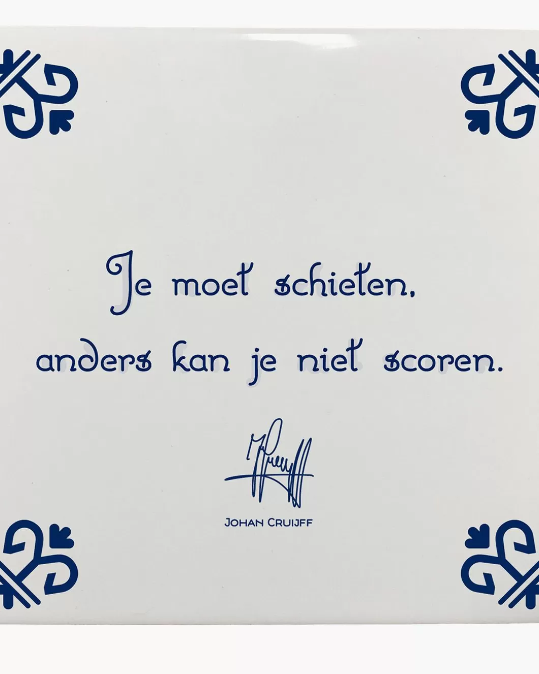 Heren Cruyff Je Moet Schieten, Anders Kan Je Niet Scoren